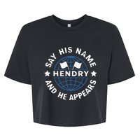 Funny Say His Name And He Appears Joe Hendry Bella+Canvas Jersey Crop Tee