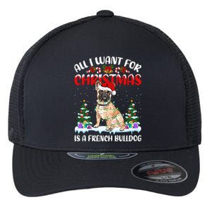 Funny Santa Hat All I Want For Christmas Is A French Bulldog Meaningful Gift Flexfit Unipanel Trucker Cap