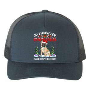 Funny Santa Hat All I Want For Christmas Is A French Bulldog Meaningful Gift Yupoong Adult 5-Panel Trucker Hat