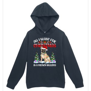 Funny Santa Hat All I Want For Christmas Is A French Bulldog Meaningful Gift Urban Pullover Hoodie