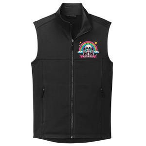 Funny Skeleton Halloween S Never Better Skull Rainbow Collective Smooth Fleece Vest