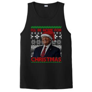 Funny Santa Hat Trump I’Ll Be Home For Christmas Xmas 2024 Gift PosiCharge Competitor Tank