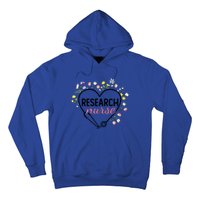 Floral Stethoscope Heart Nursing Research Nurse Gift Hoodie