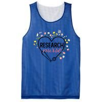 Floral Stethoscope Heart Nursing Research Nurse Gift Mesh Reversible Basketball Jersey Tank