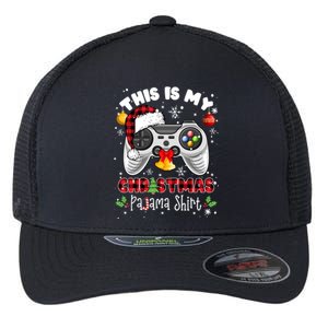 Funny Santa Hat Video Game Xmas This Is My Christmas Pajama Meaningful Gift Flexfit Unipanel Trucker Cap