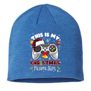 Funny Santa Hat Video Game Xmas This Is My Christmas Pajama Meaningful Gift Sustainable Beanie