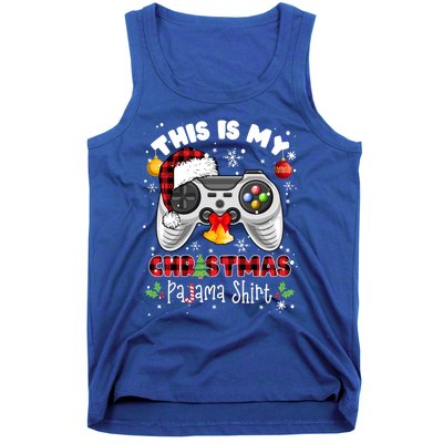 Funny Santa Hat Video Game Xmas This Is My Christmas Pajama Meaningful Gift Tank Top