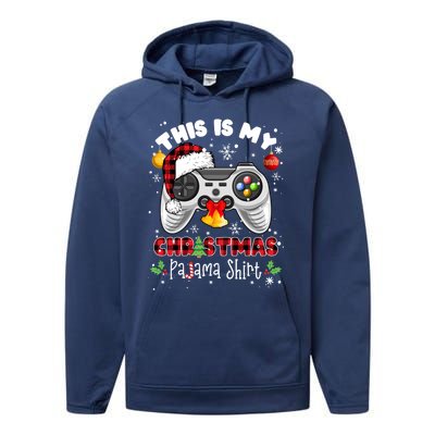 Funny Santa Hat Video Game Xmas This Is My Christmas Pajama Meaningful Gift Performance Fleece Hoodie