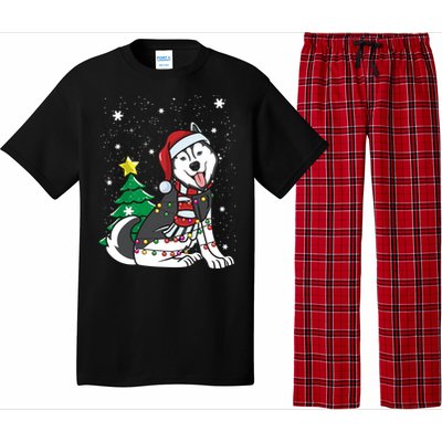 Funny Siberian Husky Christmas Dog Lover Gift Pajama Set