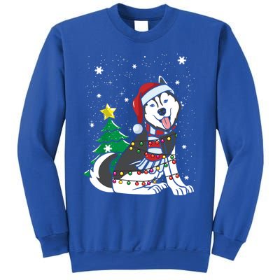 Funny Siberian Husky Christmas Dog Lover Gift Sweatshirt