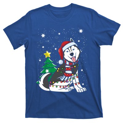 Funny Siberian Husky Christmas Dog Lover Gift T-Shirt