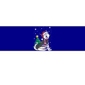 Funny Siberian Husky Christmas Dog Lover Gift Bumper Sticker