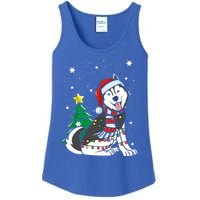 Funny Siberian Husky Christmas Dog Lover Gift Ladies Essential Tank