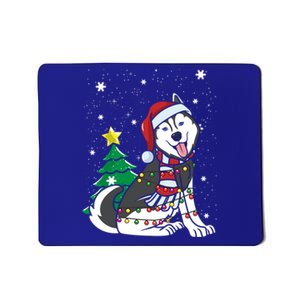 Funny Siberian Husky Christmas Dog Lover Gift Mousepad