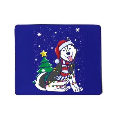 Funny Siberian Husky Christmas Dog Lover Gift Mousepad