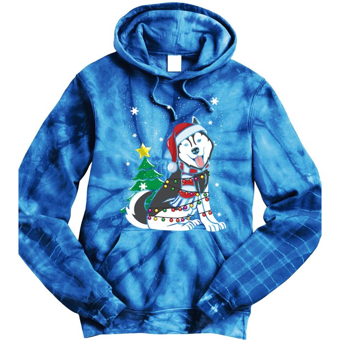 Funny Siberian Husky Christmas Dog Lover Gift Tie Dye Hoodie