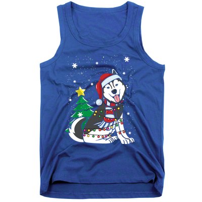 Funny Siberian Husky Christmas Dog Lover Gift Tank Top