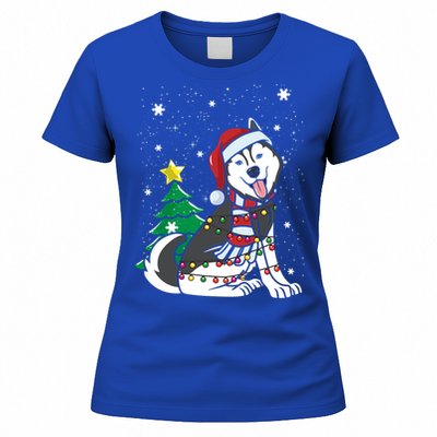 Funny Siberian Husky Christmas Dog Lover Gift Women's T-Shirt