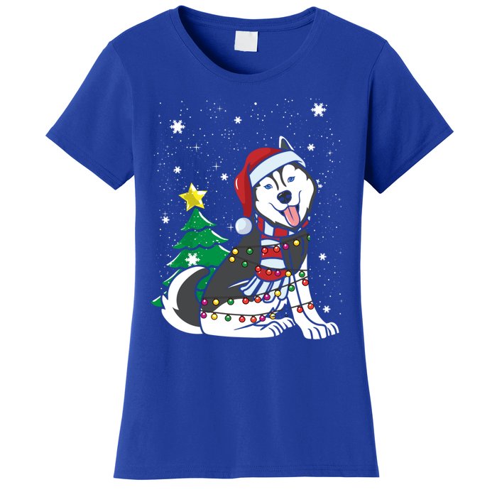 Funny Siberian Husky Christmas Dog Lover Gift Women's T-Shirt