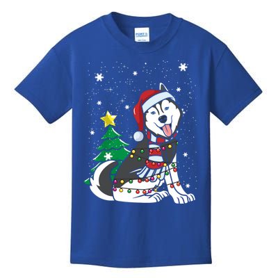 Funny Siberian Husky Christmas Dog Lover Gift Kids T-Shirt