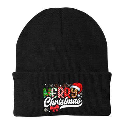Festive Santa Hat with Plaid Pattern Beanie