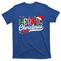 Festive Santa Hat with Plaid Pattern T-Shirt