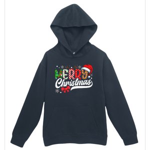 Festive Santa Hat with Plaid Pattern Urban Pullover Hoodie