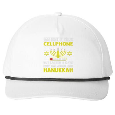 Funny Sarcastic Hanukkah Chanukah Cellphone Quote Snapback Five-Panel Rope Hat