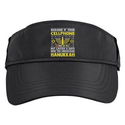 Funny Sarcastic Hanukkah Chanukah Cellphone Quote Adult Drive Performance Visor