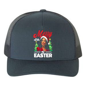 Funny Santa Hat Kamala Harris Merry Christmas 4th Of Easter Xmas Gift Yupoong Adult 5-Panel Trucker Hat