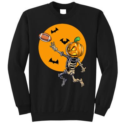 Football Skeleton Halloween Football Halloween Sweatshirt