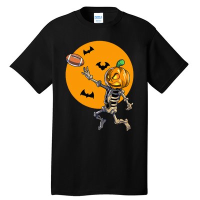 Football Skeleton Halloween Football Halloween Tall T-Shirt