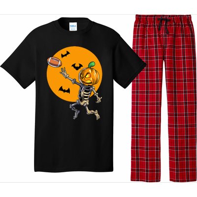 Football Skeleton Halloween Football Halloween Pajama Set