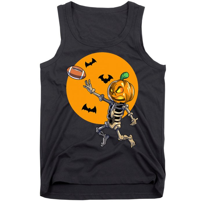 Football Skeleton Halloween Football Halloween Tank Top