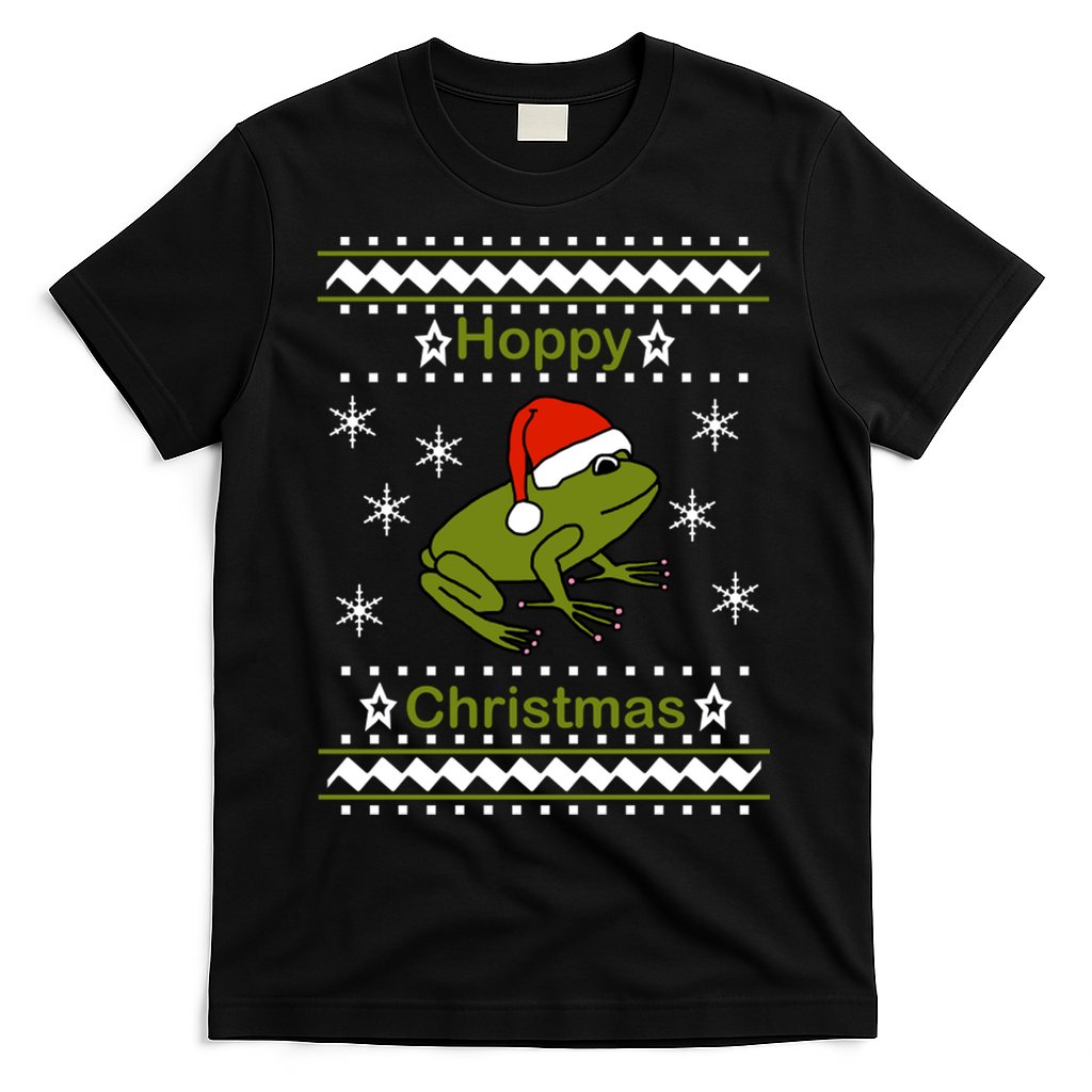 Frog Says Hoppy Christmas T-Shirt