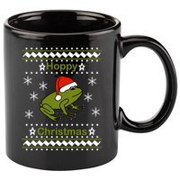 Frog Says Hoppy Christmas 11oz C Handle Ceramic Mug