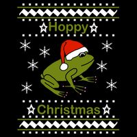 Frog Says Hoppy Christmas Womens Tank Top