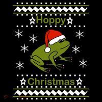 Frog Says Hoppy Christmas Baby Bodysuit