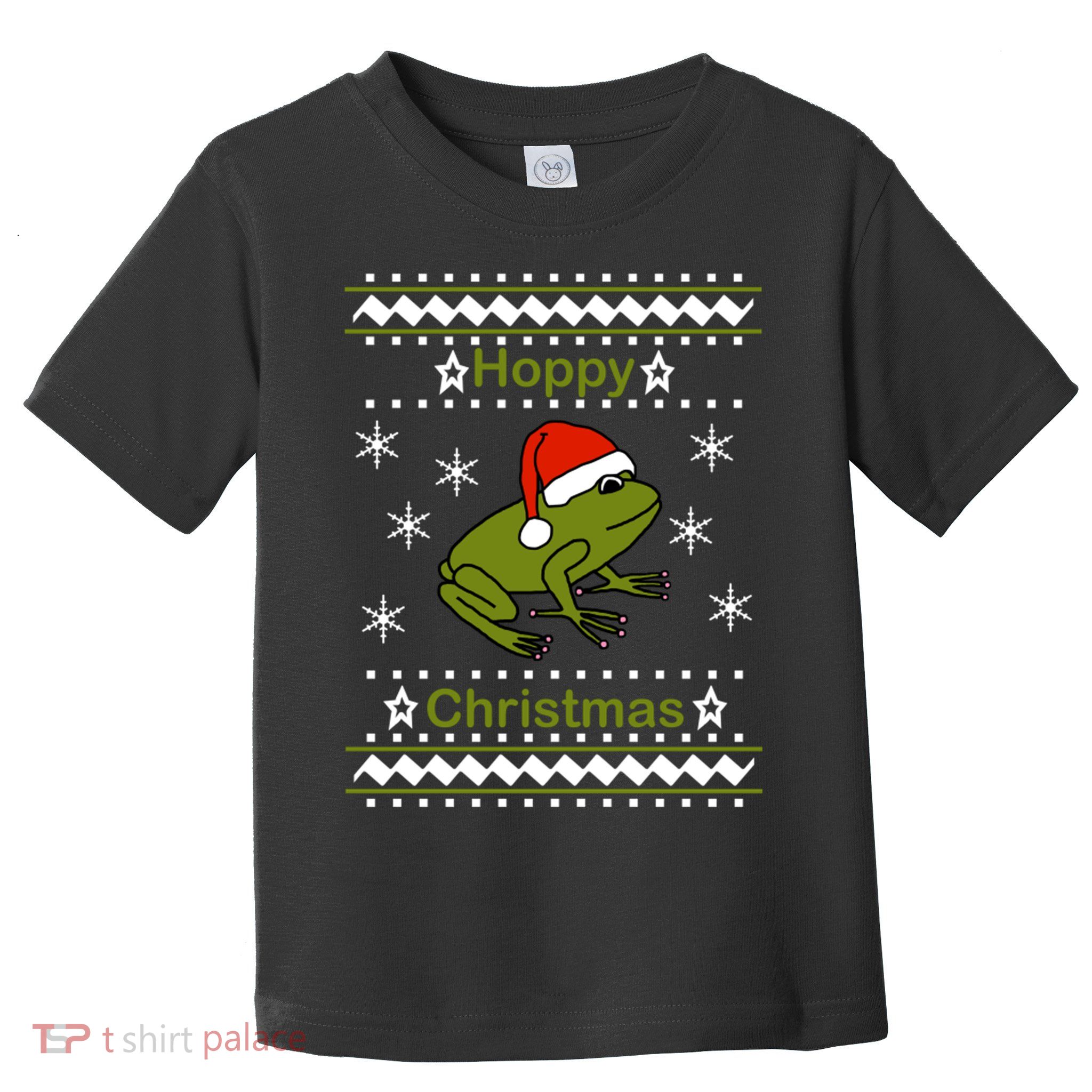 Frog Says Hoppy Christmas Toddler T-Shirt