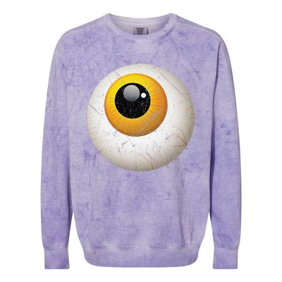 Funny Sarcastic Halloween Horrible Spooky Scary Eyeball Colorblast Crewneck Sweatshirt