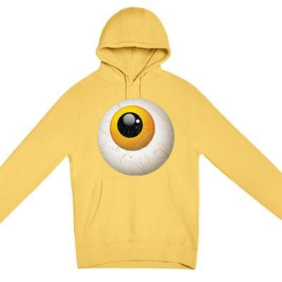 Funny Sarcastic Halloween Horrible Spooky Scary Eyeball Premium Pullover Hoodie