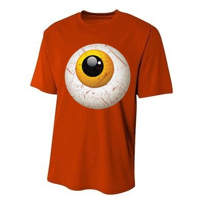 Funny Sarcastic Halloween Horrible Spooky Scary Eyeball Performance Sprint T-Shirt