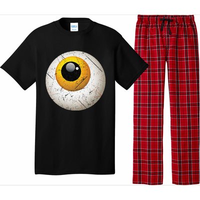 Funny Sarcastic Halloween Horrible Spooky Scary Eyeball Pajama Set