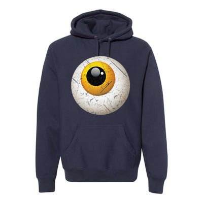 Funny Sarcastic Halloween Horrible Spooky Scary Eyeball Premium Hoodie