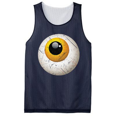 Funny Sarcastic Halloween Horrible Spooky Scary Eyeball Mesh Reversible Basketball Jersey Tank