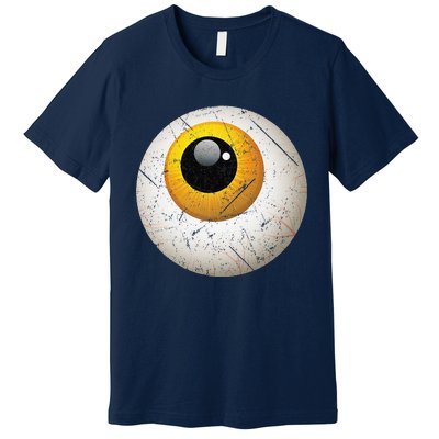 Funny Sarcastic Halloween Horrible Spooky Scary Eyeball Premium T-Shirt