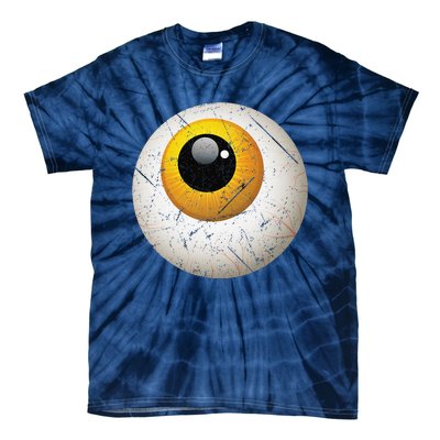 Funny Sarcastic Halloween Horrible Spooky Scary Eyeball Tie-Dye T-Shirt