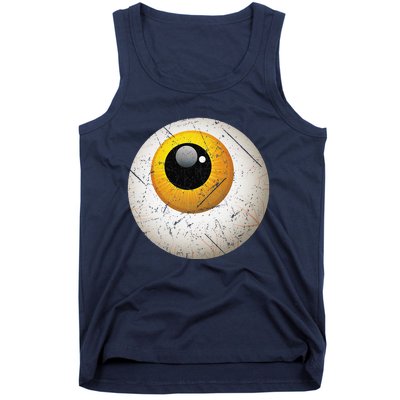 Funny Sarcastic Halloween Horrible Spooky Scary Eyeball Tank Top