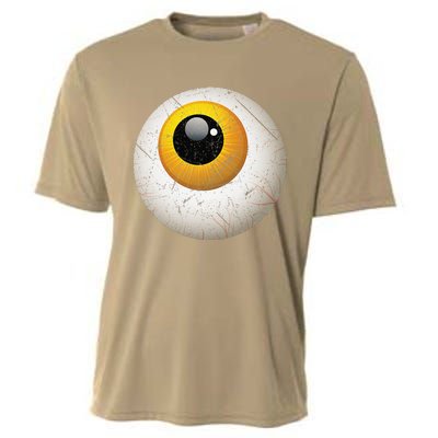 Funny Sarcastic Halloween Horrible Spooky Scary Eyeball Cooling Performance Crew T-Shirt