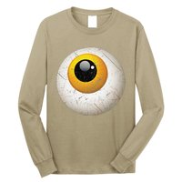 Funny Sarcastic Halloween Horrible Spooky Scary Eyeball Long Sleeve Shirt